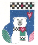 Shelly Tribbey Designs - Heartfelt Polar Christmas Mini Sock